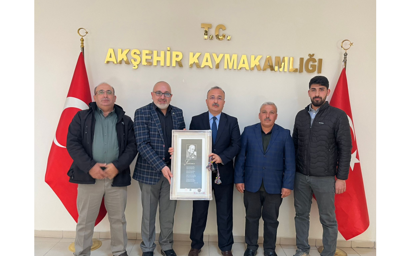 Akşehir Kaymakamımız Sn Dr.Mehmet ÖZEL'İ Ziyaret Ettik